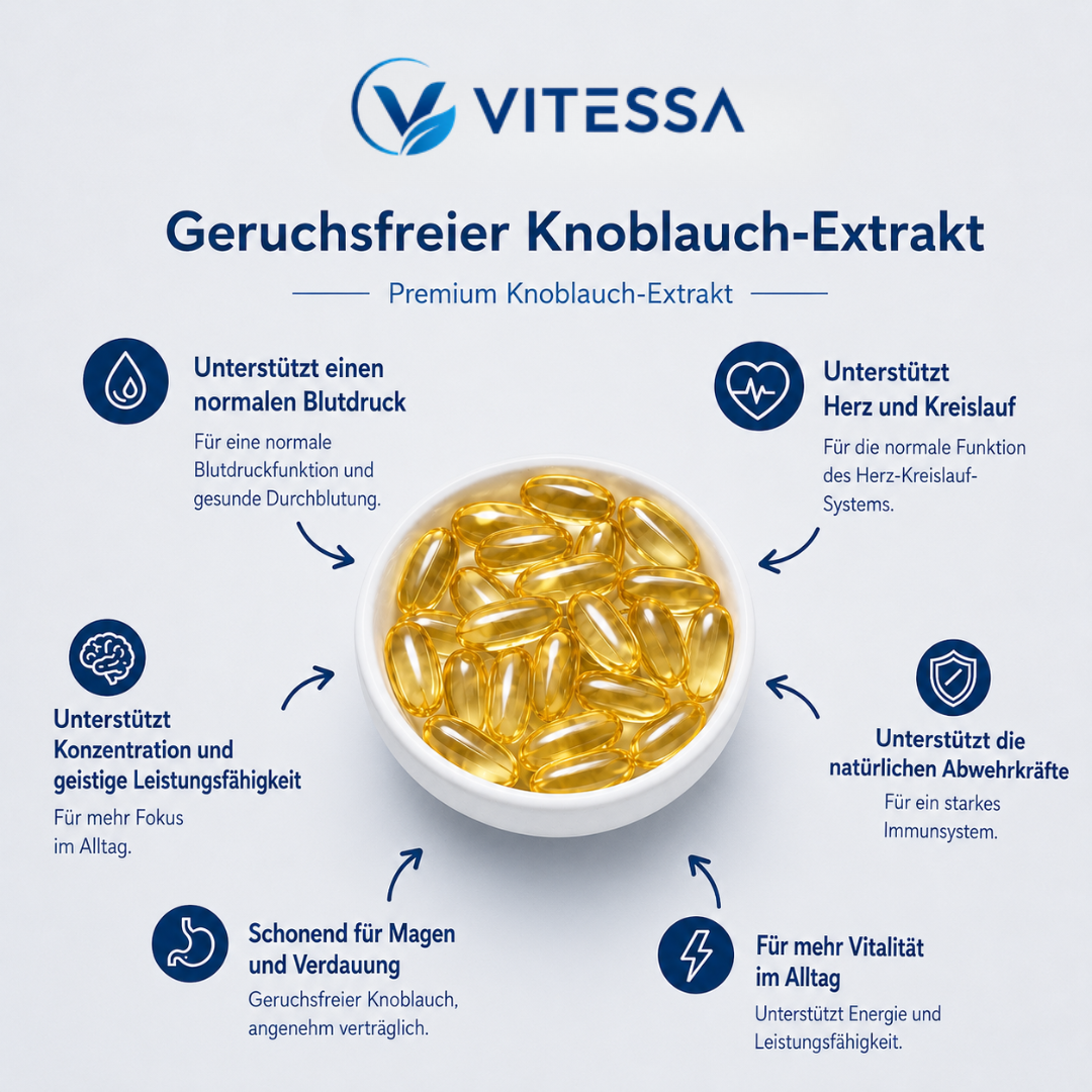 Gealterter Knoblauch-Extrakt — Klinische Unterstützung für einen gesunden Blutdruck